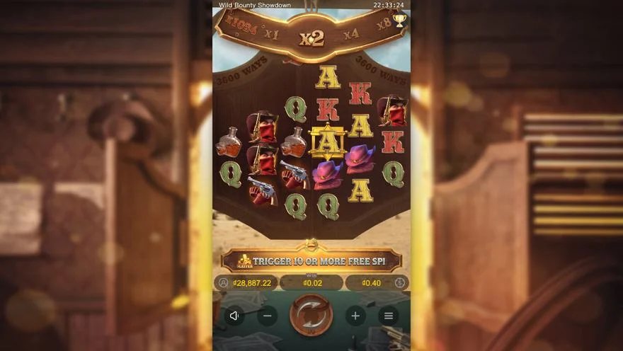 Ảnh bảng biểu tượng & tính năng game Wild Bounty Showdown (slot PG) chơi tại LC79